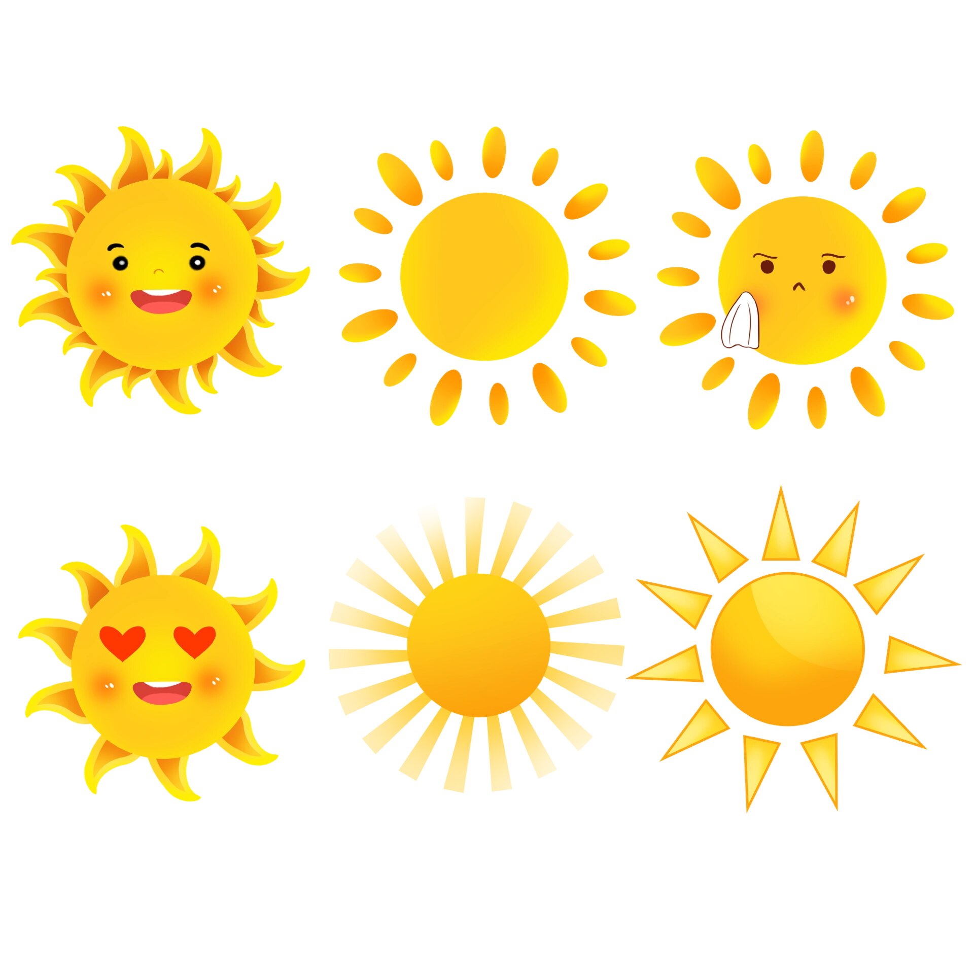 卡通🌞可爱小太阳🔥免抠素材