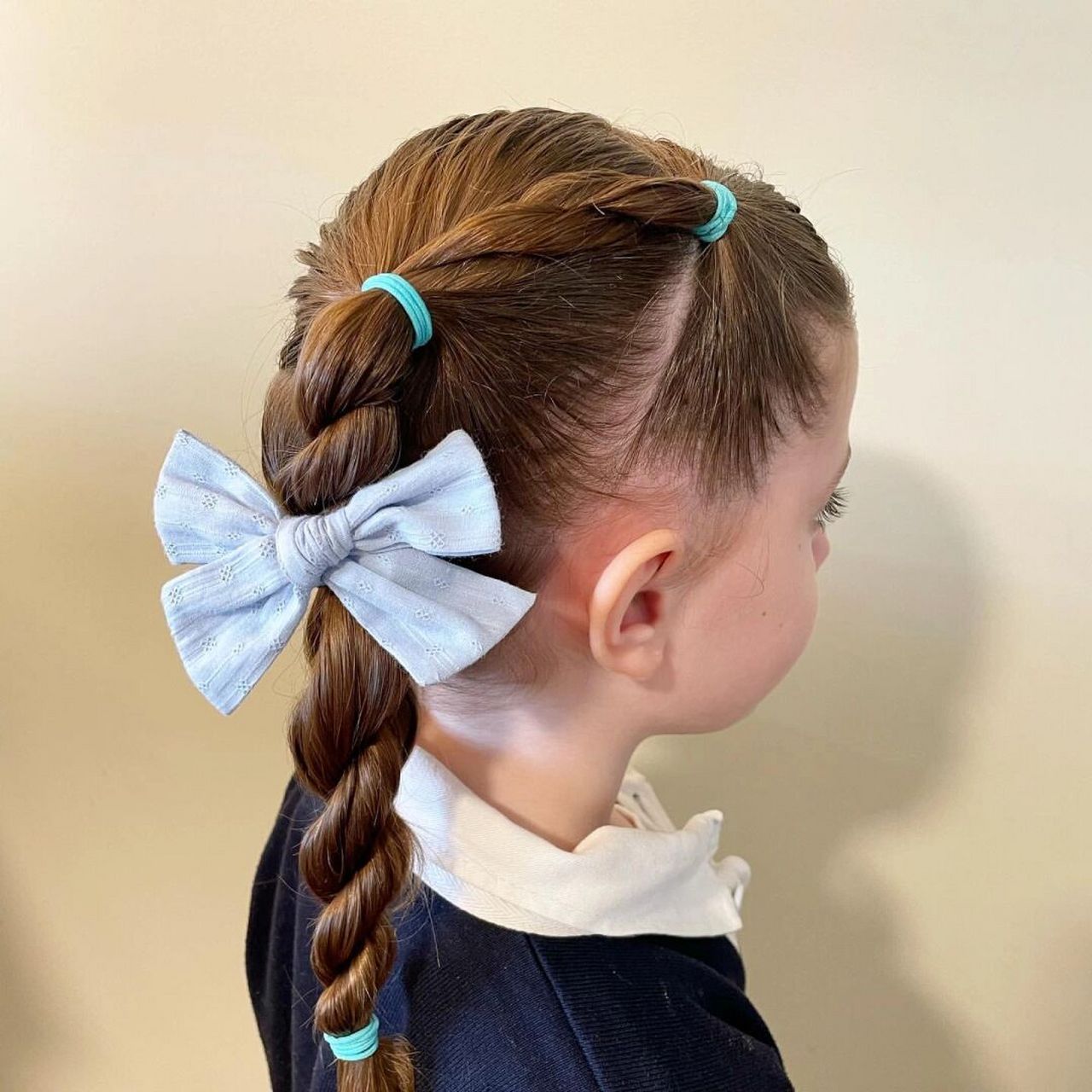 简单编发小女孩# #小女孩编发教程# #小女孩发型简单扎法