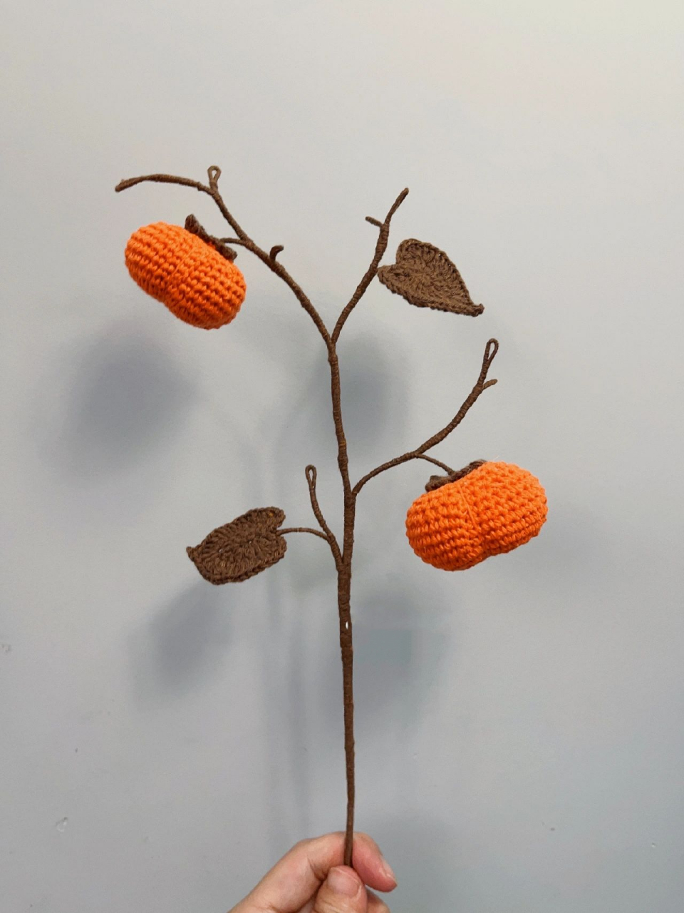 钩针编织柿子附图解 柿柿平安