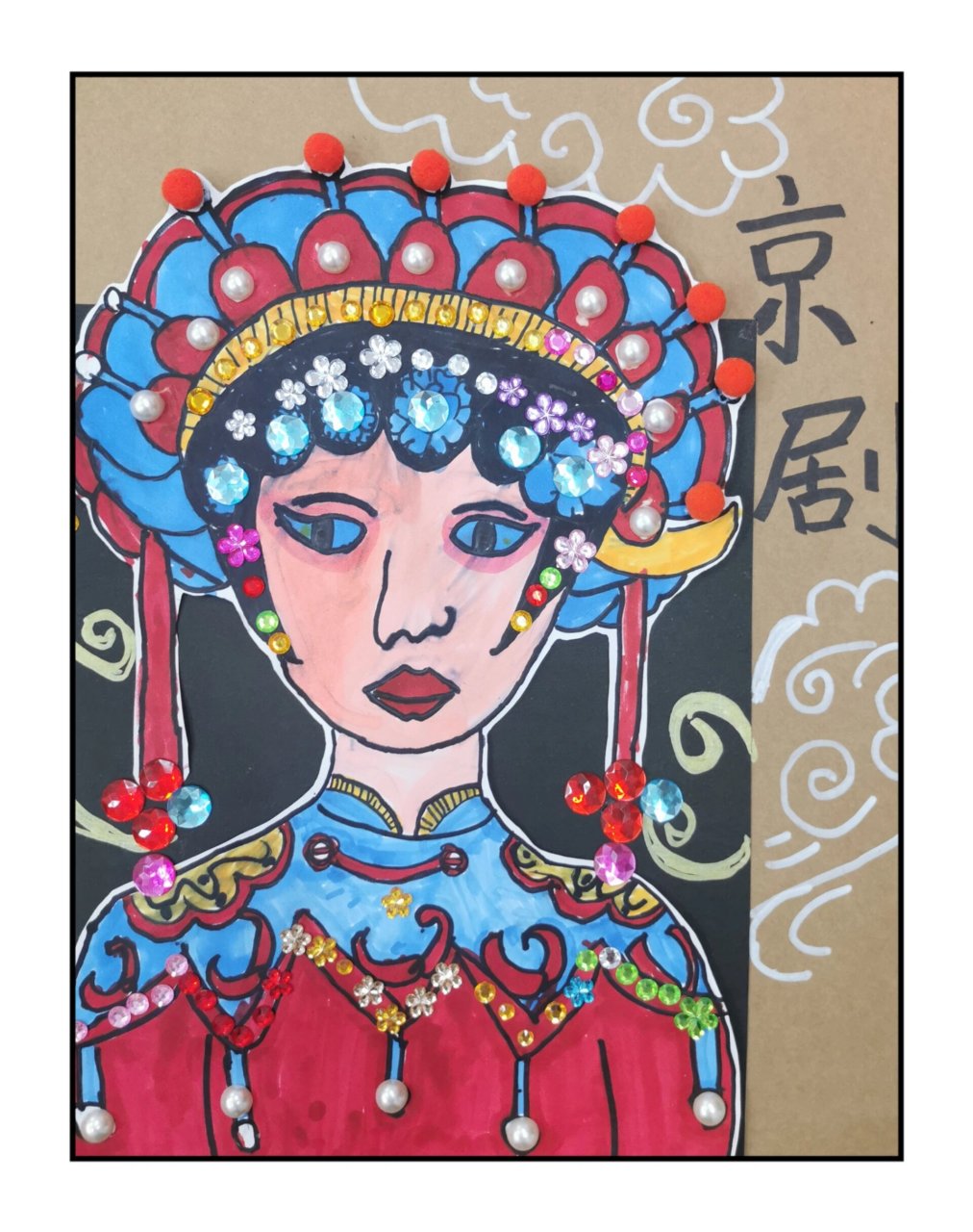 创意儿童画《我眼中的梅兰芳》7815#38 #京剧# #梅兰芳先生