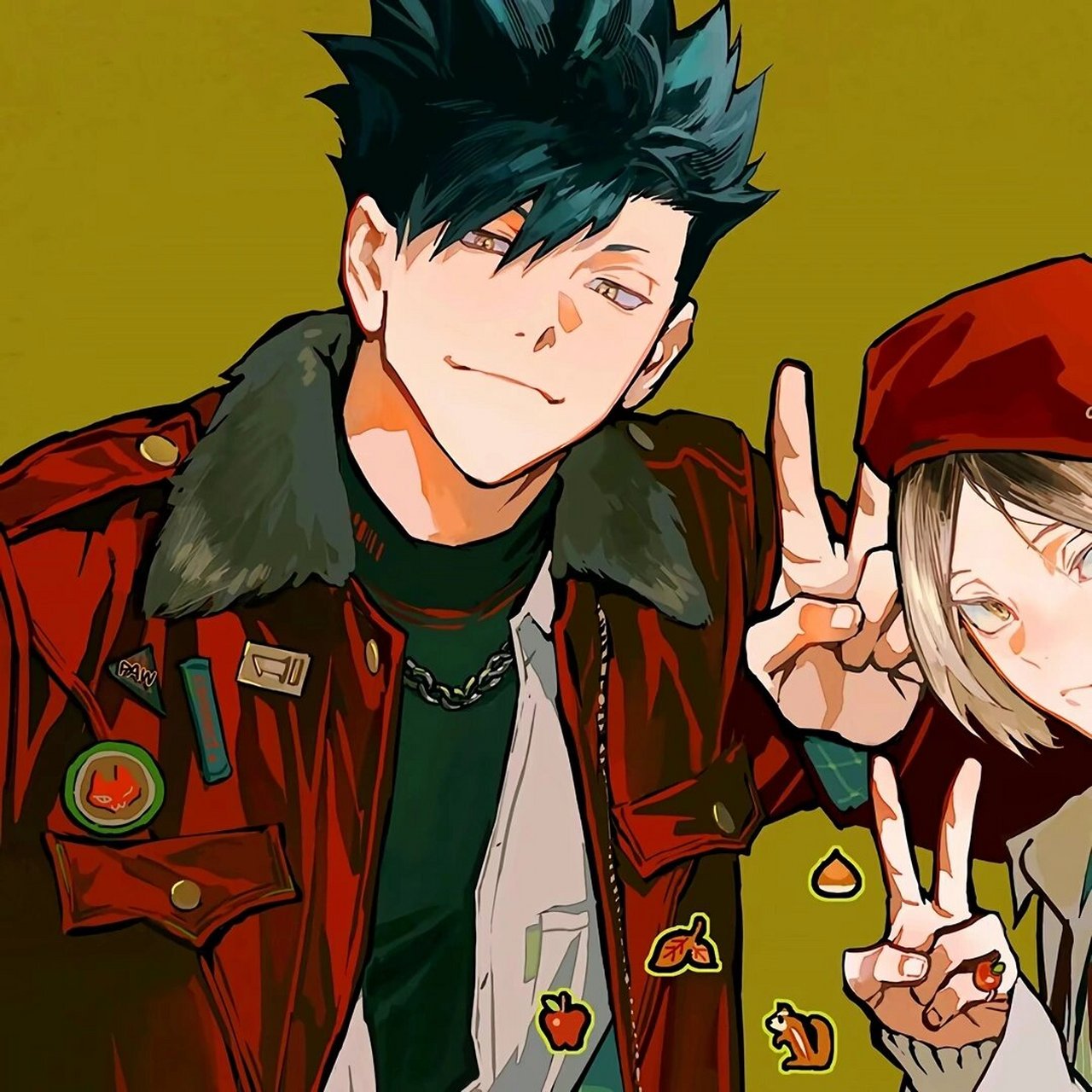 再来一波美美和黑研头像 这个第一套是老黑的生日图[害羞]这四套都