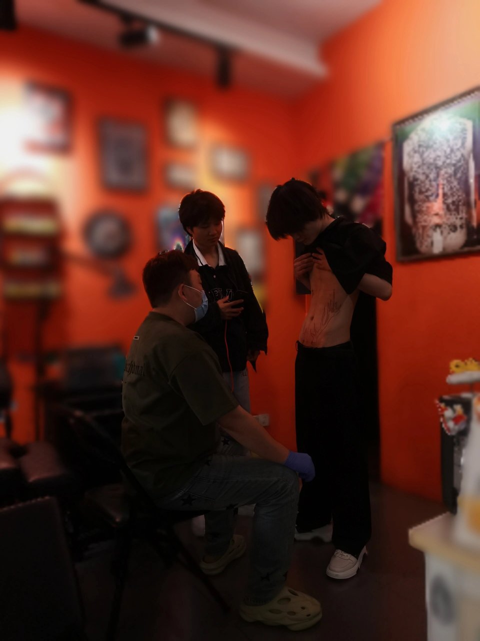 腹部鹿角纹身 腹部鹿角纹身