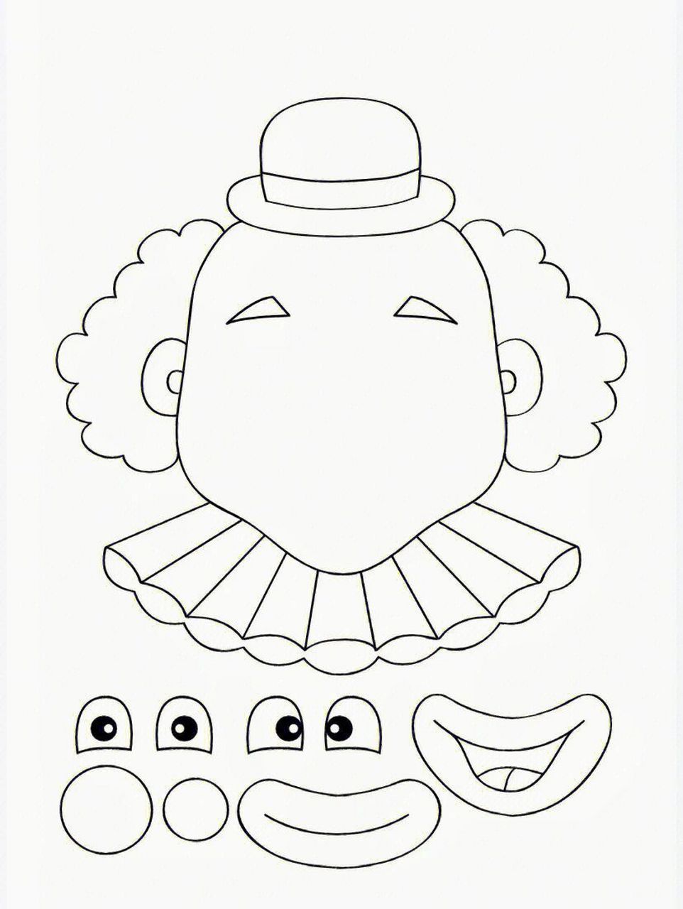 亲子早教|认识五官贴五官互动游戏打印素材 幼儿园益智区,亲子早教