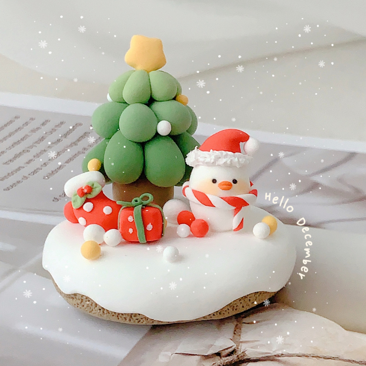 超轻粘土|90圣诞快乐鸭～91有手就会系列～ 90简简单单的圣诞