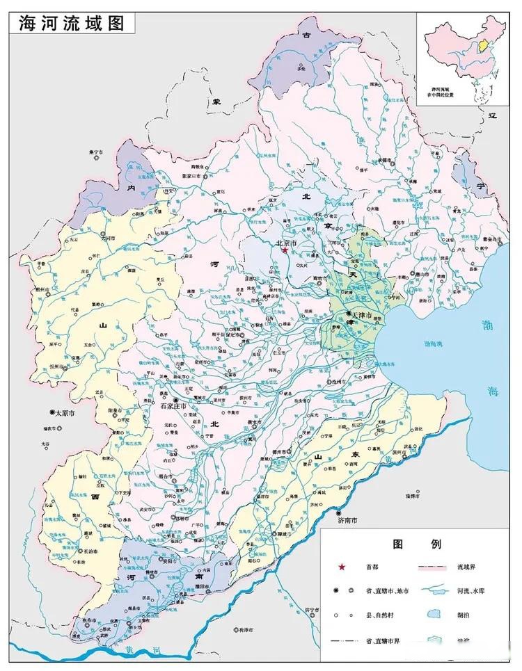 水生态环境都将得到 河北省水系图河北水系图河北水系河北省河流分布