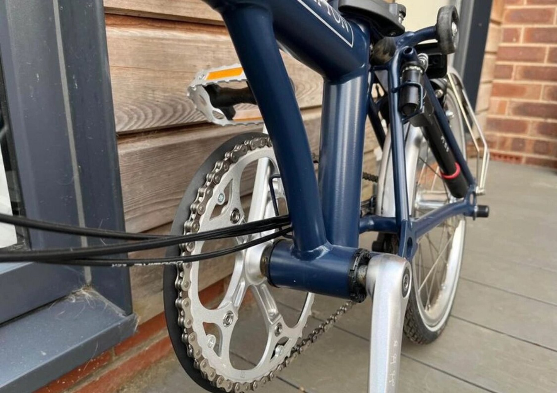 brompton小布降价啦 小布原厂原装折叠自行车 2019年h把6速   军海蓝