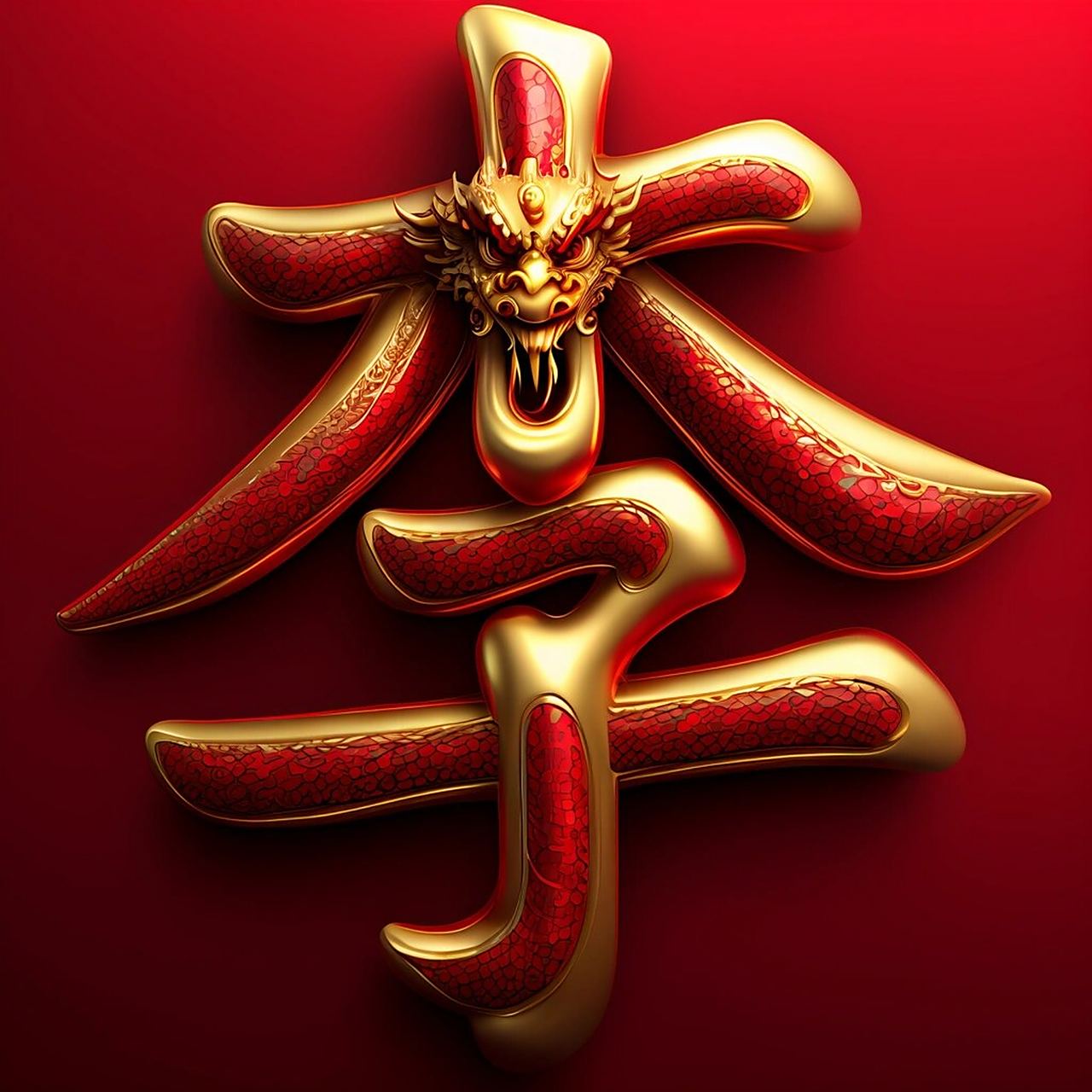 创意姓氏头像之龙