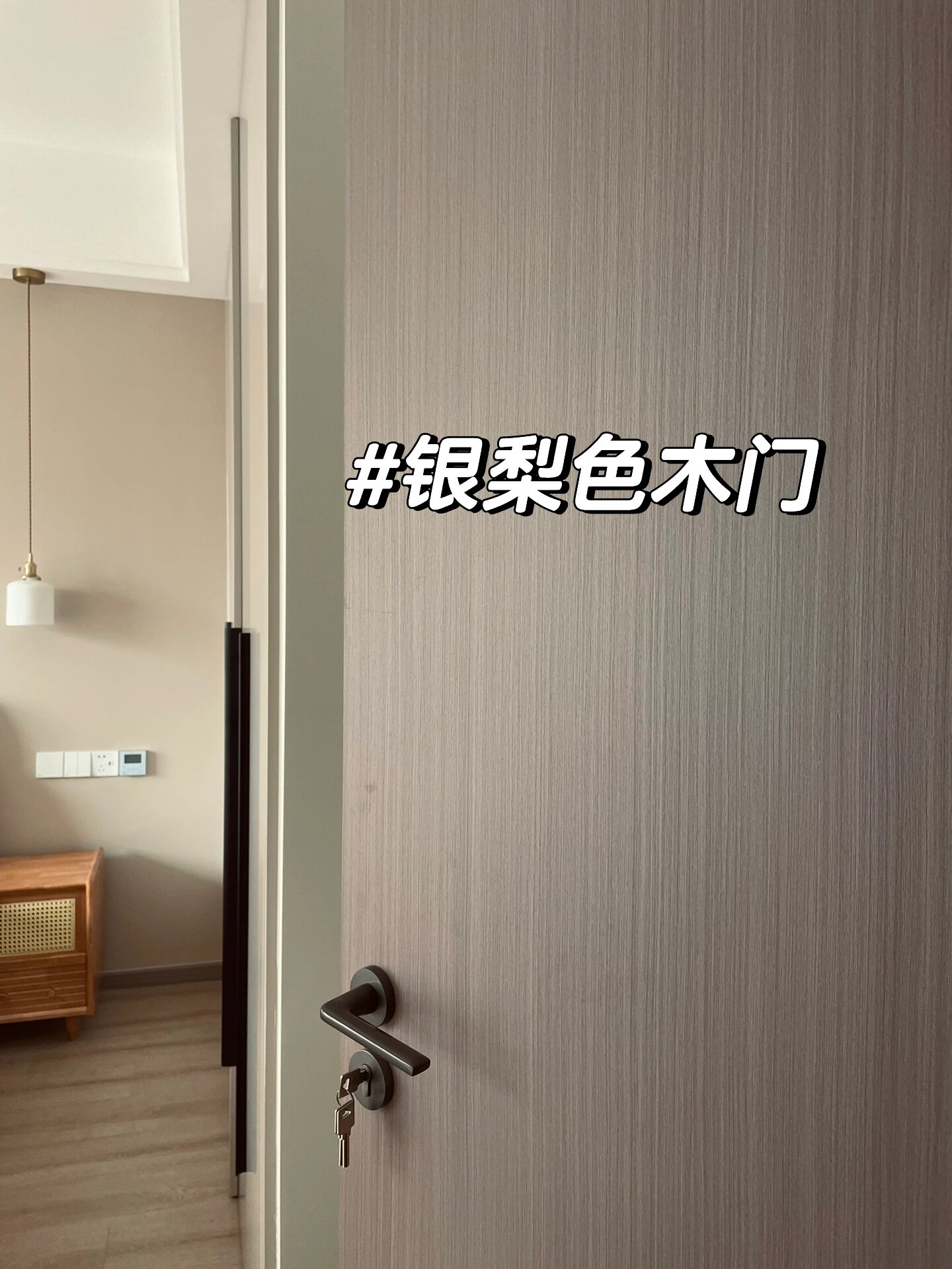 银梨色2号木门,是你的梦中情门吗?