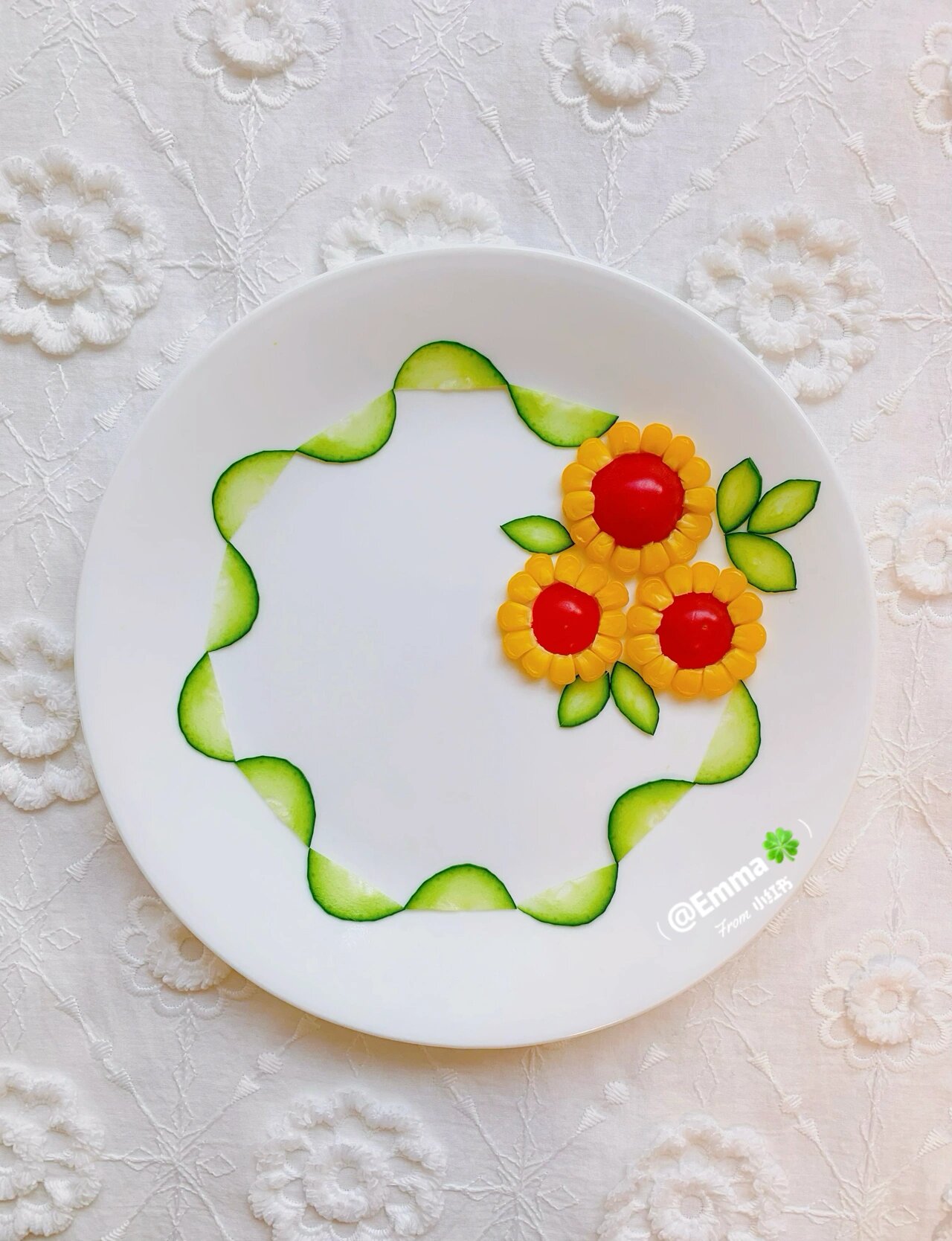 盘饰|家宴年夜饭黄瓜摆盘围边合集三～91