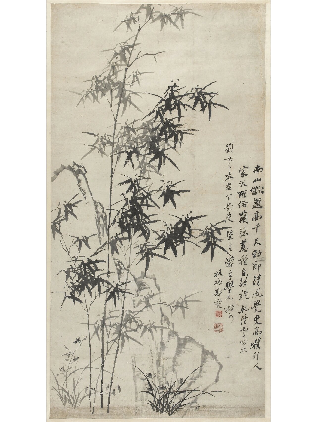 勃勃生机一郑板桥画竹