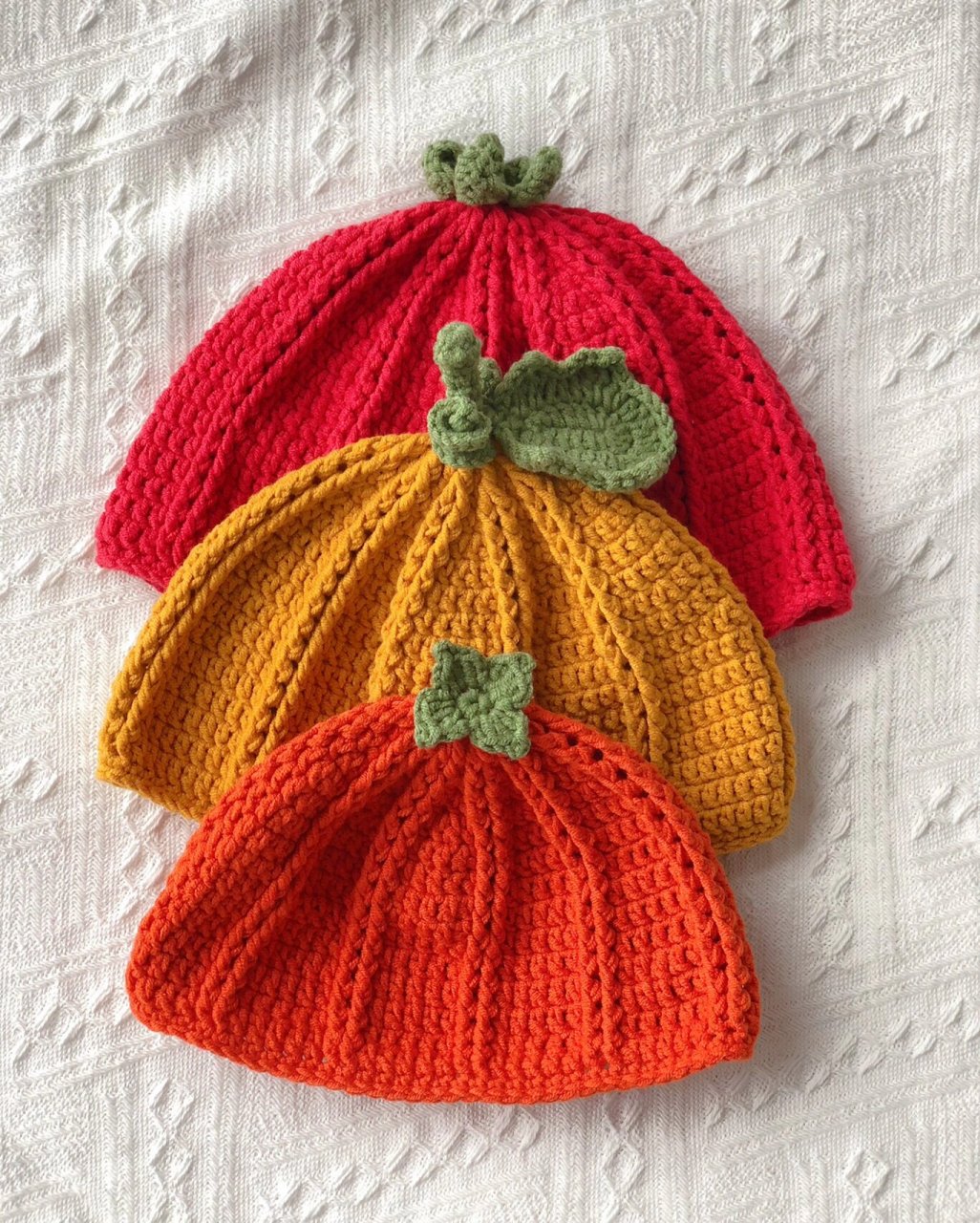 钩针编织|早秋 宝宝帽 儿童帽 附图解 天气渐渐凉爽,最近钩了些帽子