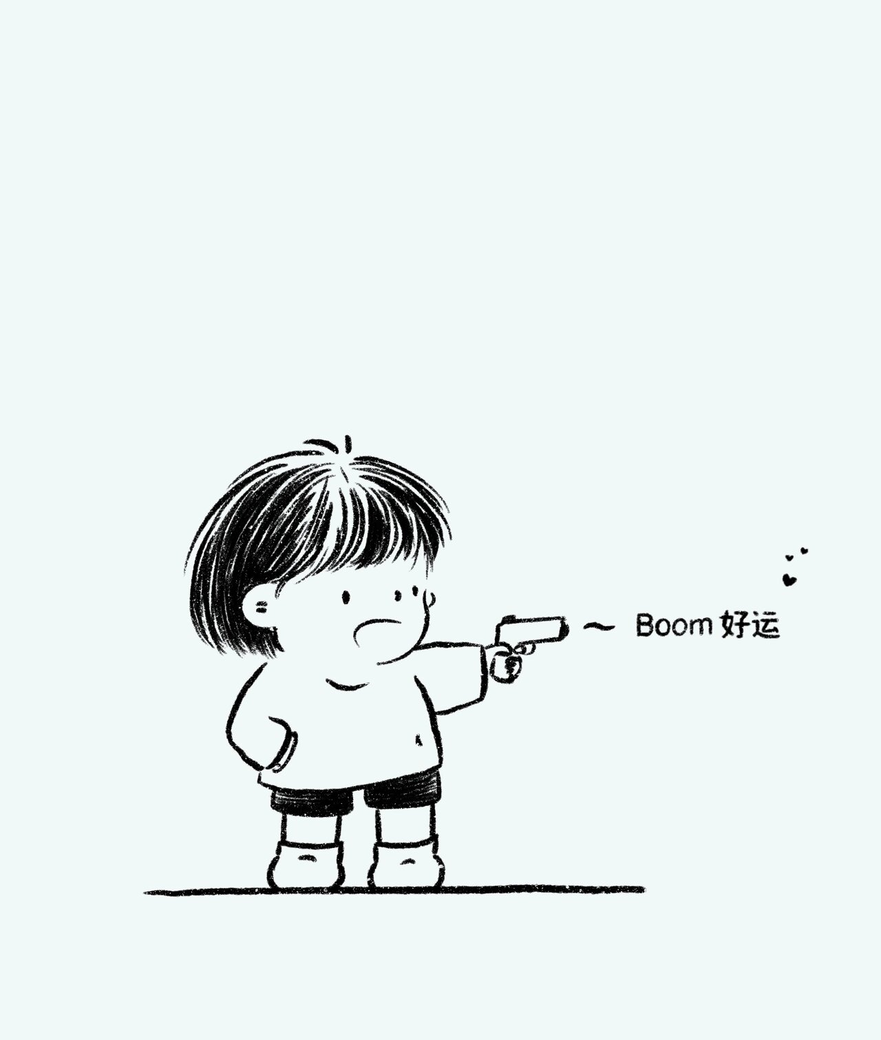 超可爱简笔画·我准备好接受很多好运了92