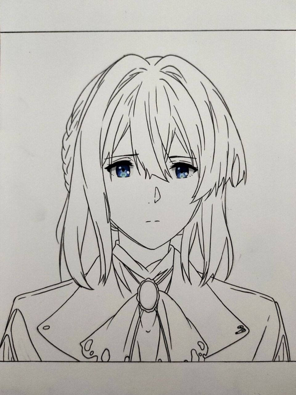 画一个薇尔莉特 有很多宝私信我问我"为什么线条那么流畅 起型那么准"