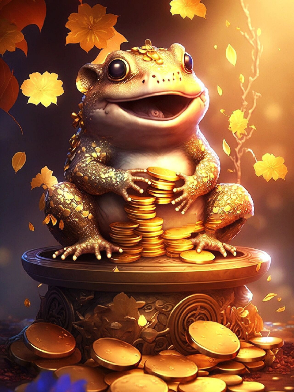 招财金蟾,财源滚滚,好运连连 金蟾是招财进宝,镇宅,驱赶邪佞,旺财的