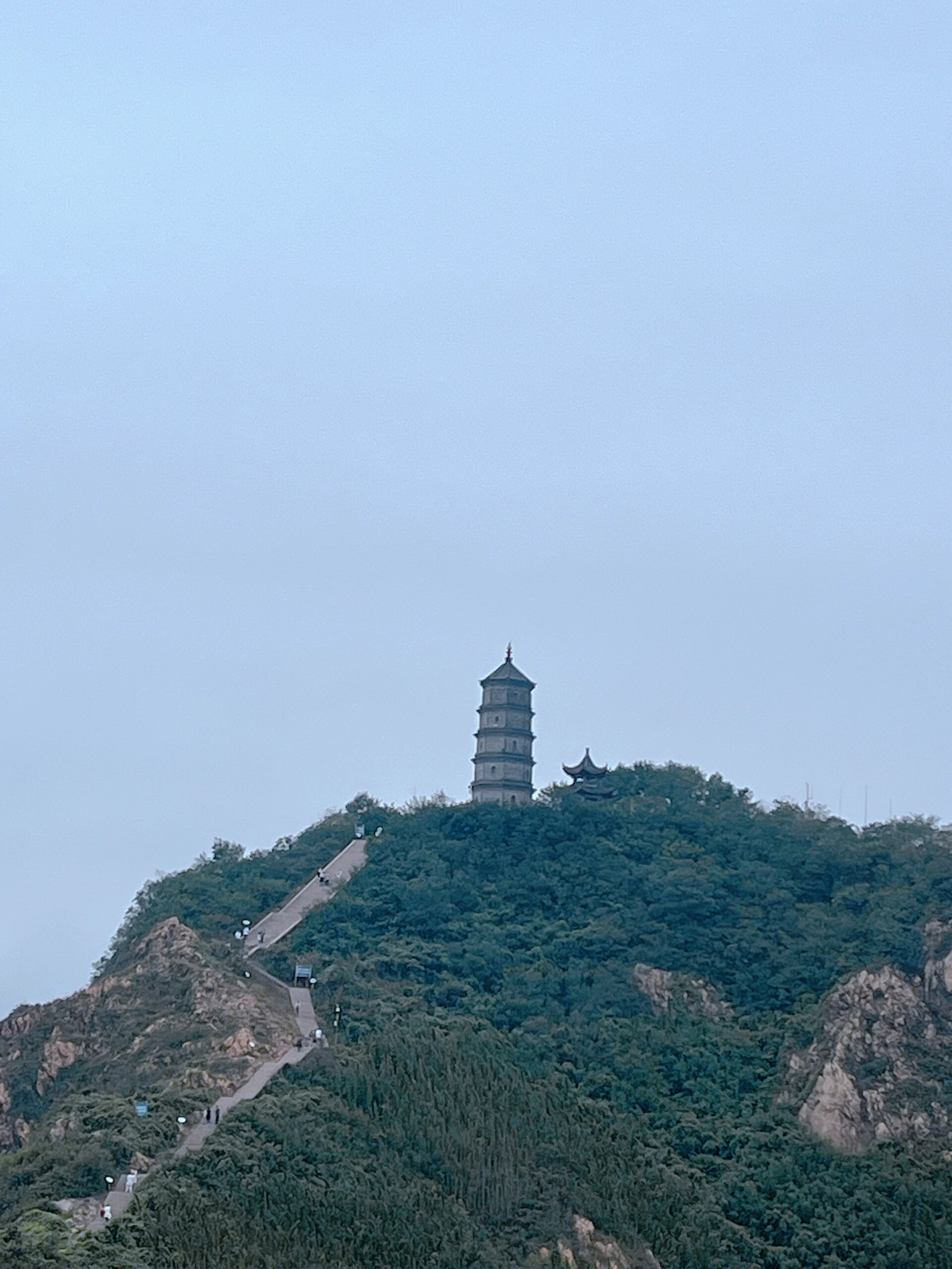 爬山徒步:常州周边大港圌山,快带娃去爬~ 孩子他爸生日当天,全家常州