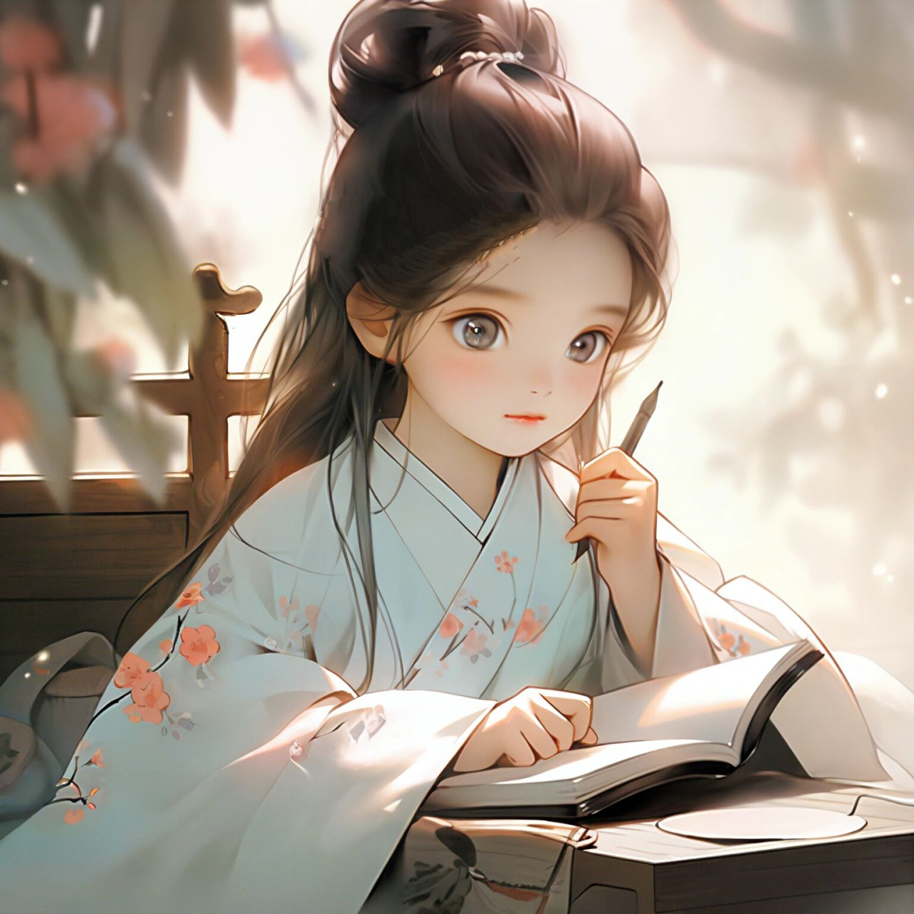 好好学习做个才女|古风美女头像 无论考得怎样,都要相信自己前途无量