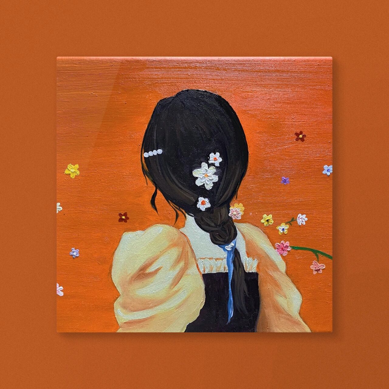 油画临摹|落日余晖|少女系列背影篇(附教程) "落日余晖 鲜艳明媚 你是