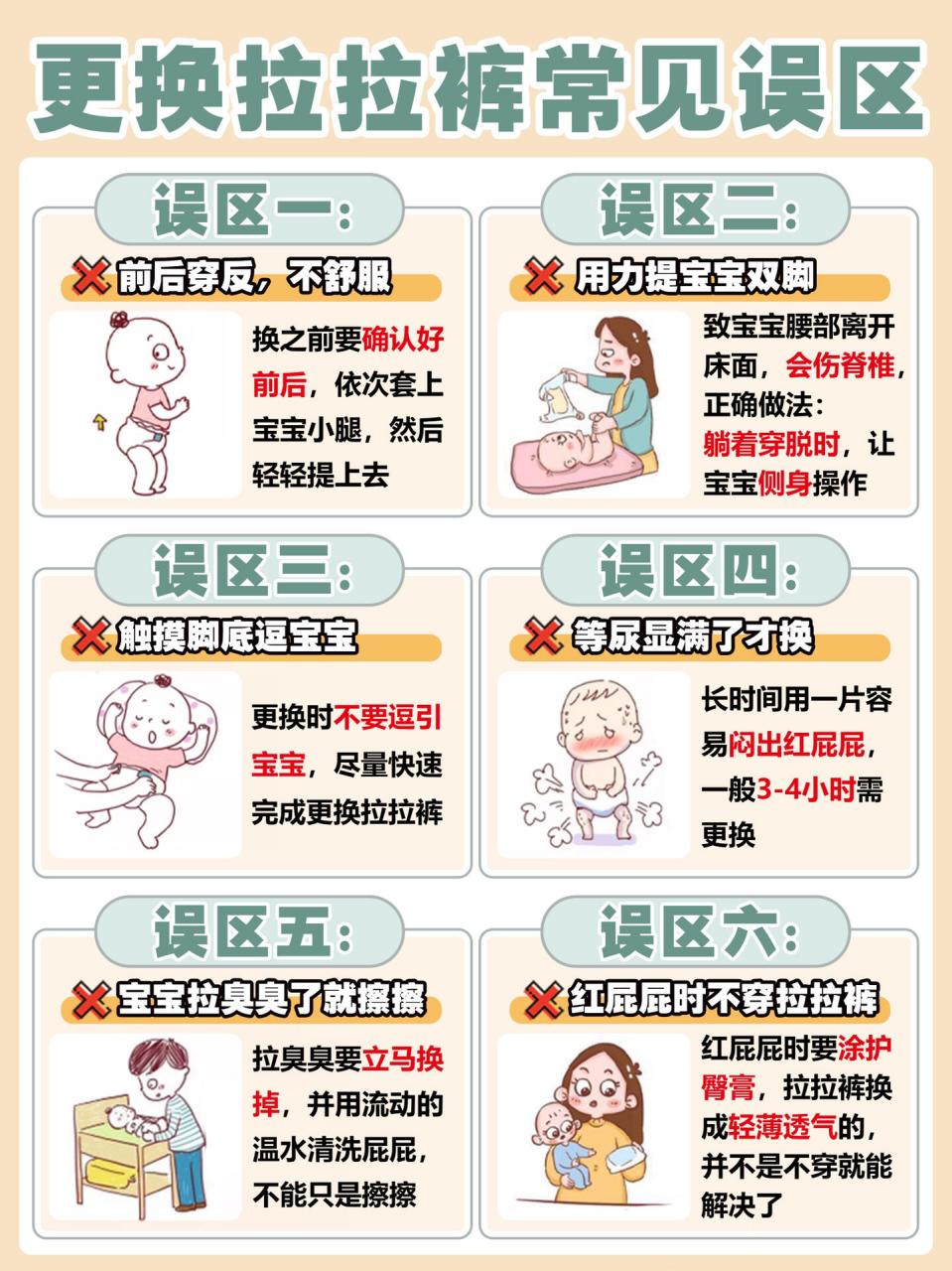 04给宝宝穿脱拉拉裤,看似简单