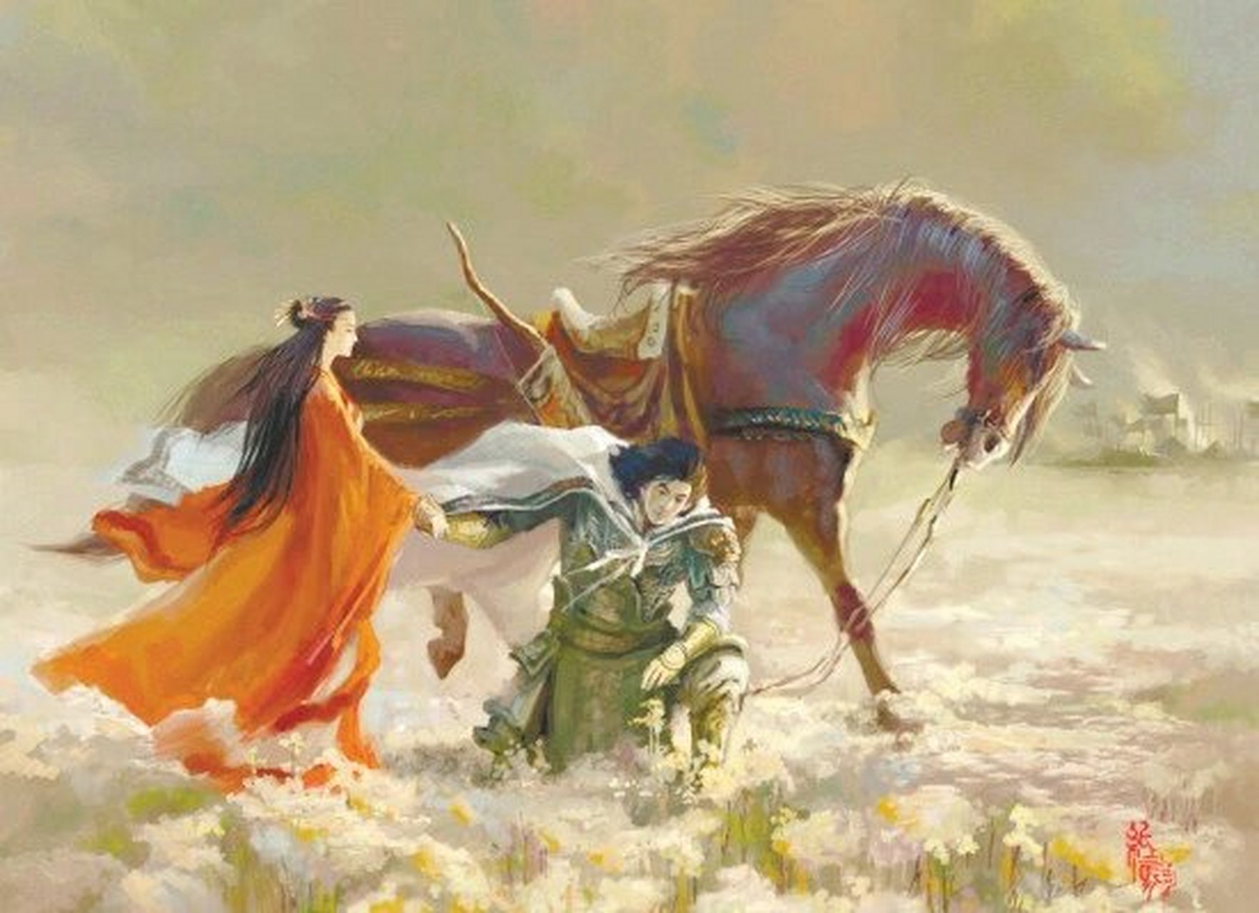 项羽和虞姬的凄美爱情故事 老话说,自古美女配英雄,虞姬一个才貌双全