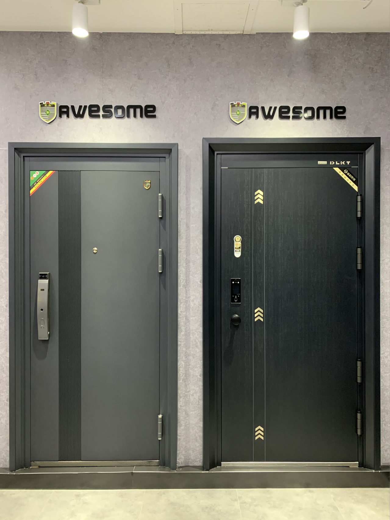 防盗门选这家 今天去莱山区美迎美家建材馆一楼傲森防盗门去看了下