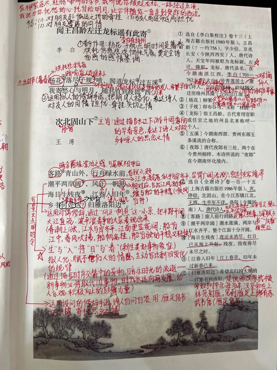 古代诗歌四首笔记图片