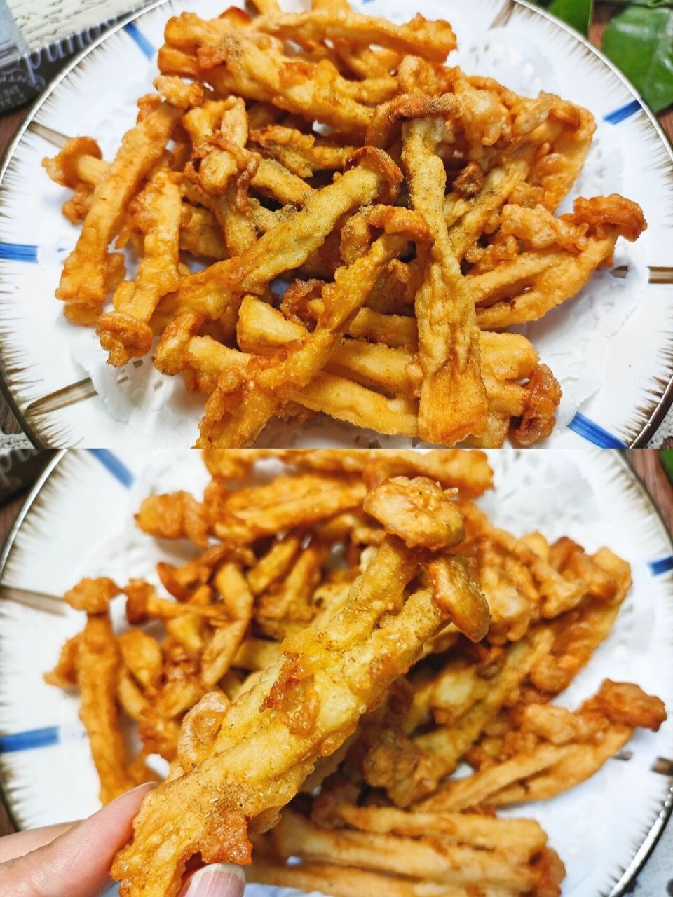 酥炸椒盐蟹味菇太93了,比肉还好吃6015 9215外酥里嫩的酥炸