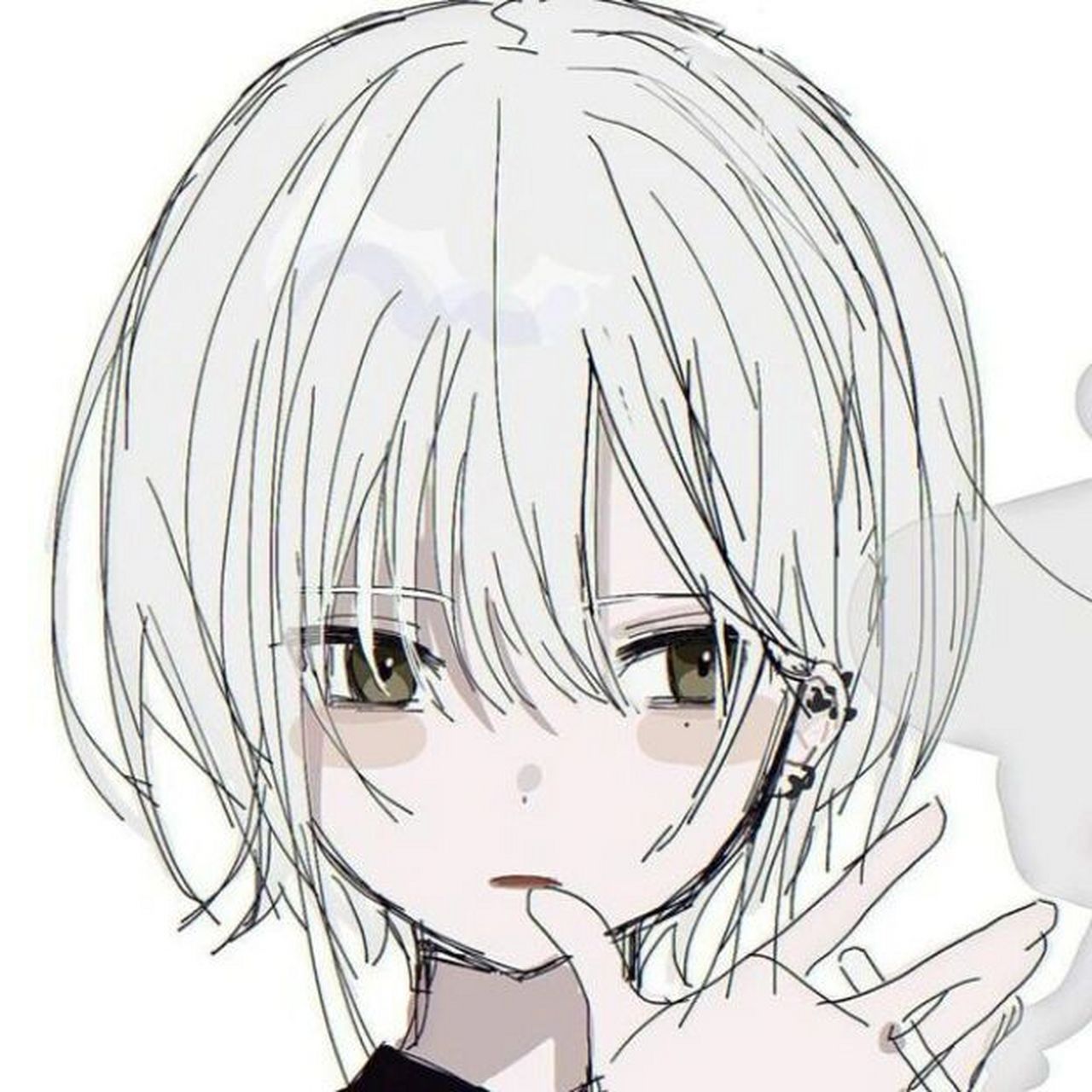 小众动漫女头/ins   取图自截::双指捏住图片放大截图再裁剪会更清晰