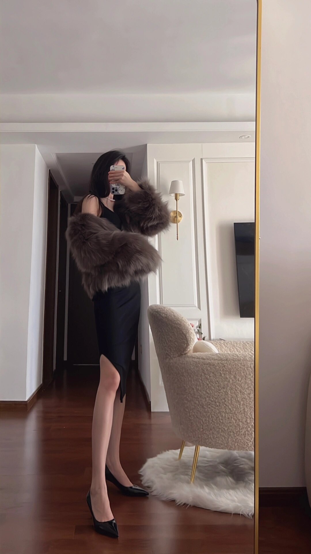 短款皮草怎么搭配都好看