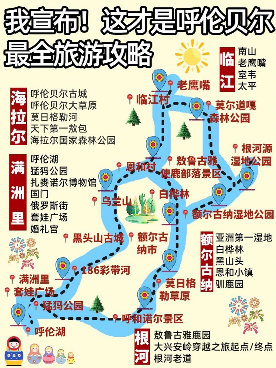 熬夜整理的呼伦贝尔旅游攻略,我宣布,这才是呼伦贝尔最全攻略啦,废话