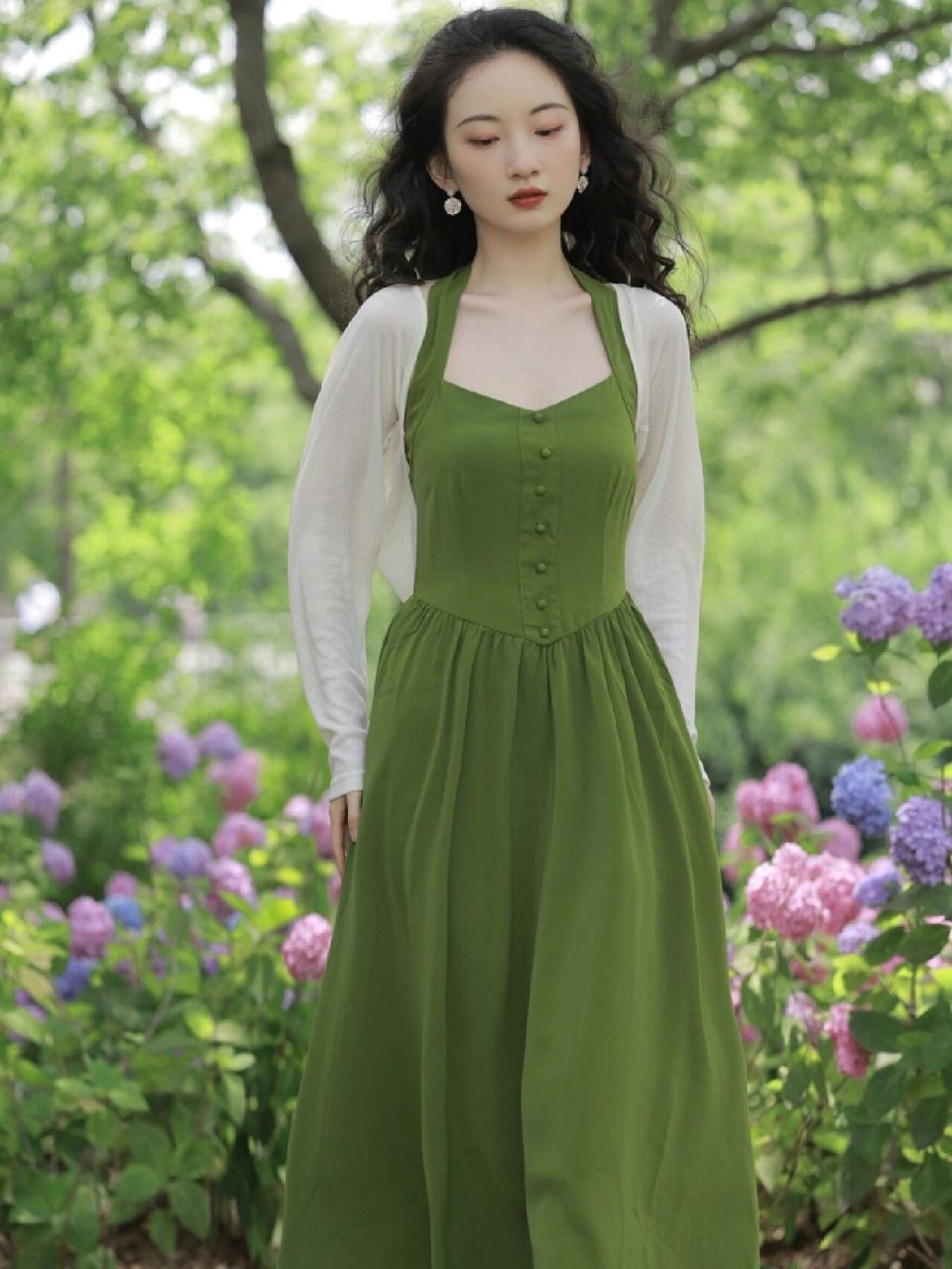 绝美78森绿色系仙女裙96,夏天的味道 集美们,一眼就沦陷的森绿色