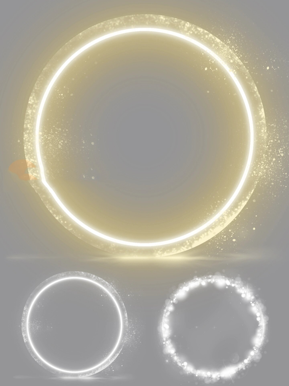 光圈～ 一组发光敦煌光圈,观音菩萨光圈素材～ 免扣png和psd格式,手机