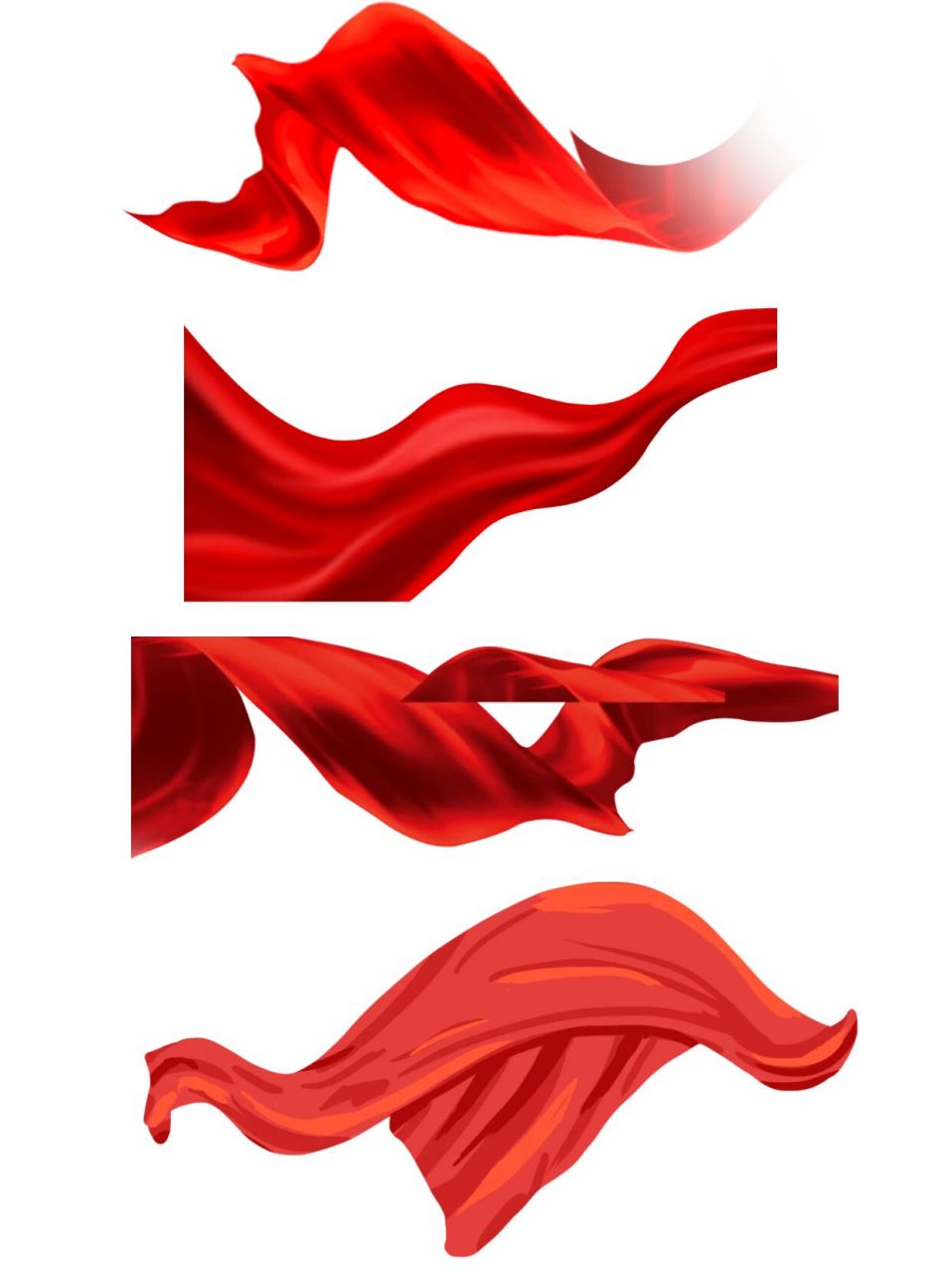 免扣素材 | 红色丝带96飘带标题框png免扣 喜欢99红丝带飘带标题