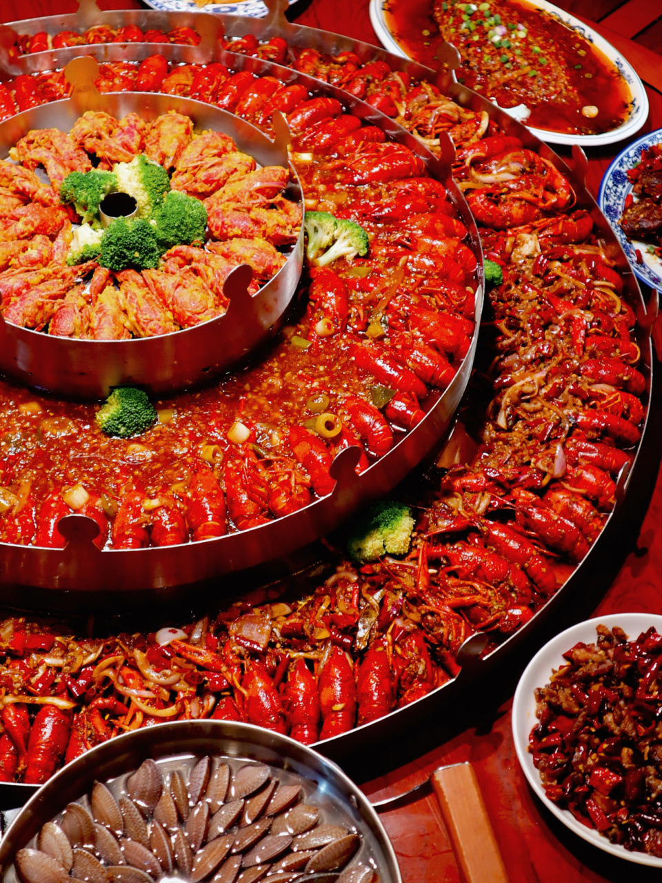 适合情侣约会小龙虾店02拼盘都是爱你的形状 重庆又有仪式感又高