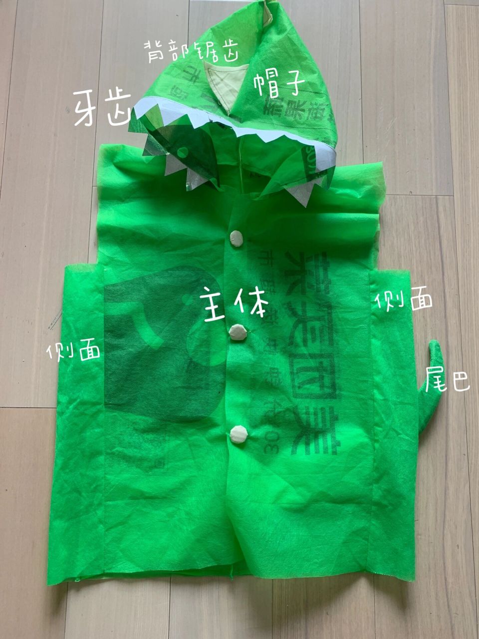 废旧材料制作动物衣服图片