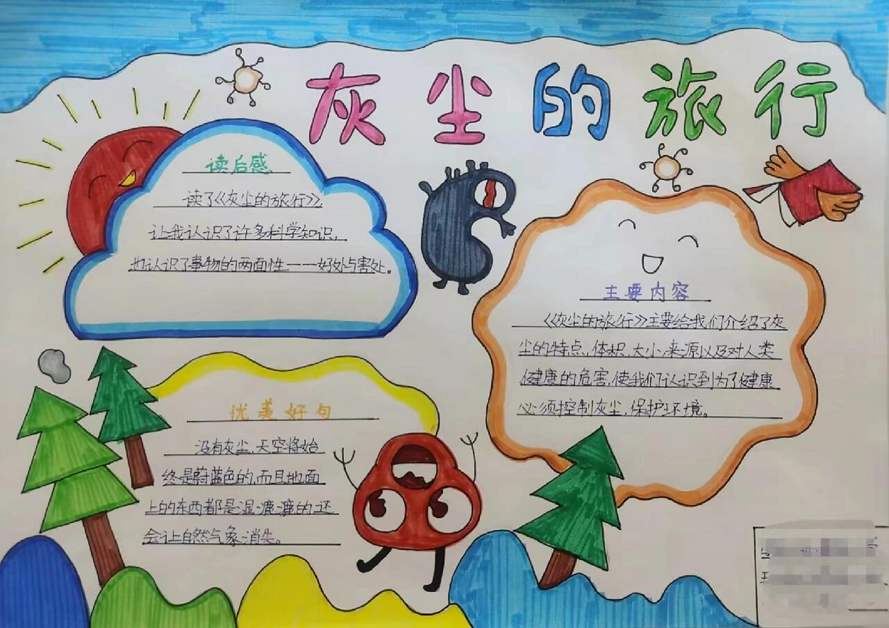 四年级上册语文阅读手抄报