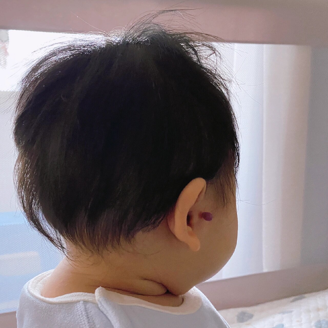 宝宝的拴马桩 娃娃生下来就有这个栓马桩,取了一根她妈妈我的秀发,带