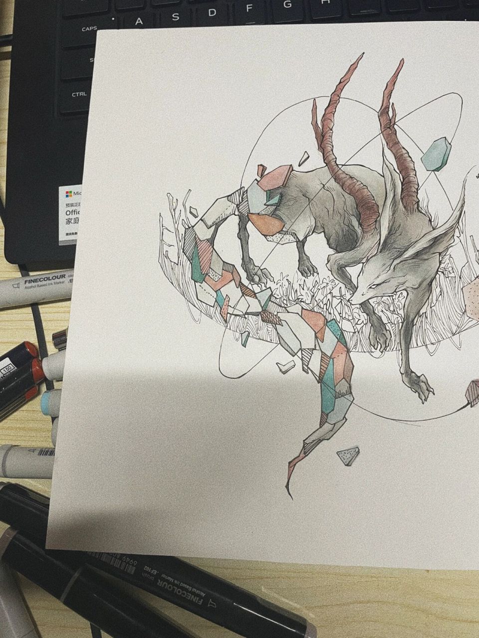 "工具:法卡勒樱花勾线笔