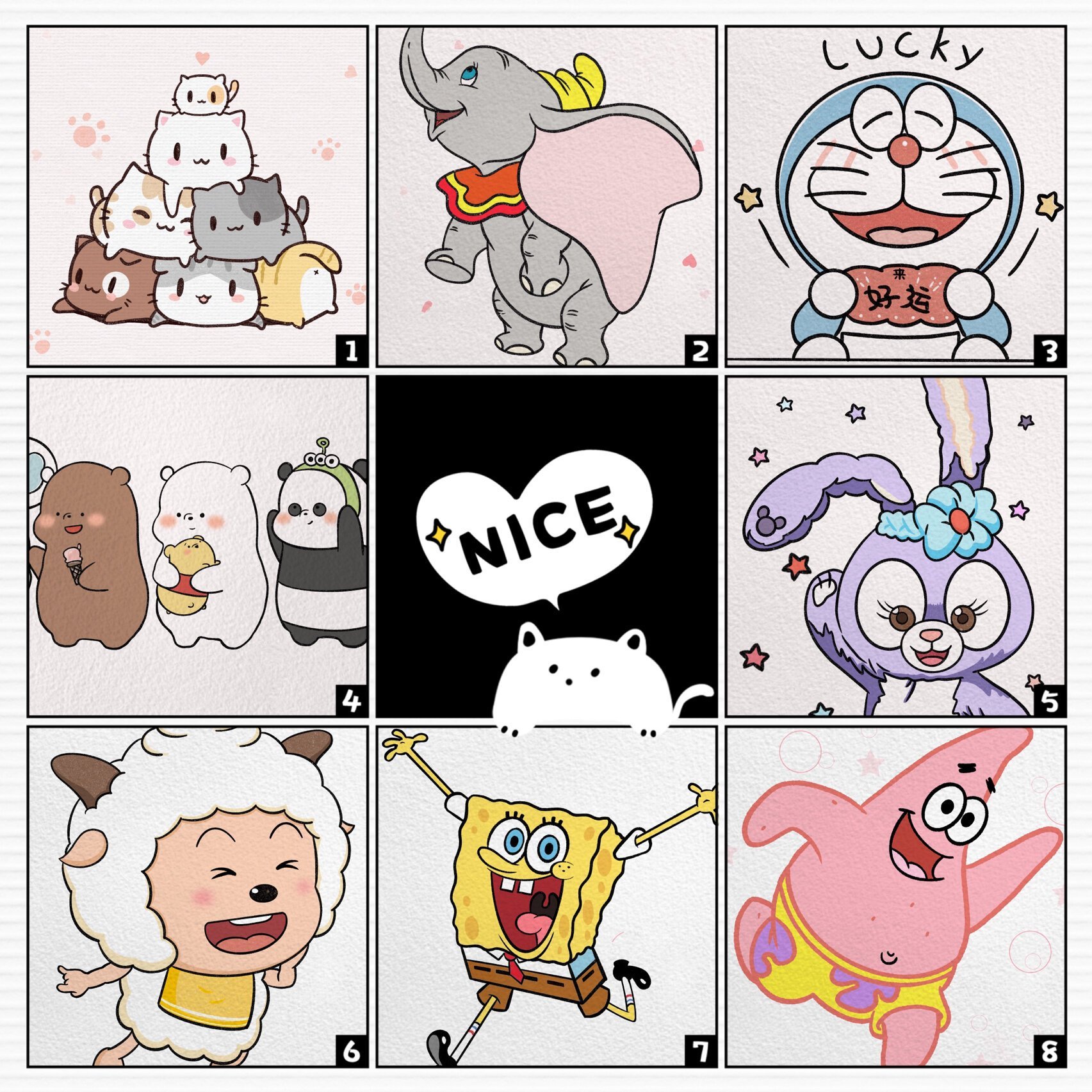 你们还想看哪些可爱的卡通动画人物可以留言噢～ 简笔画