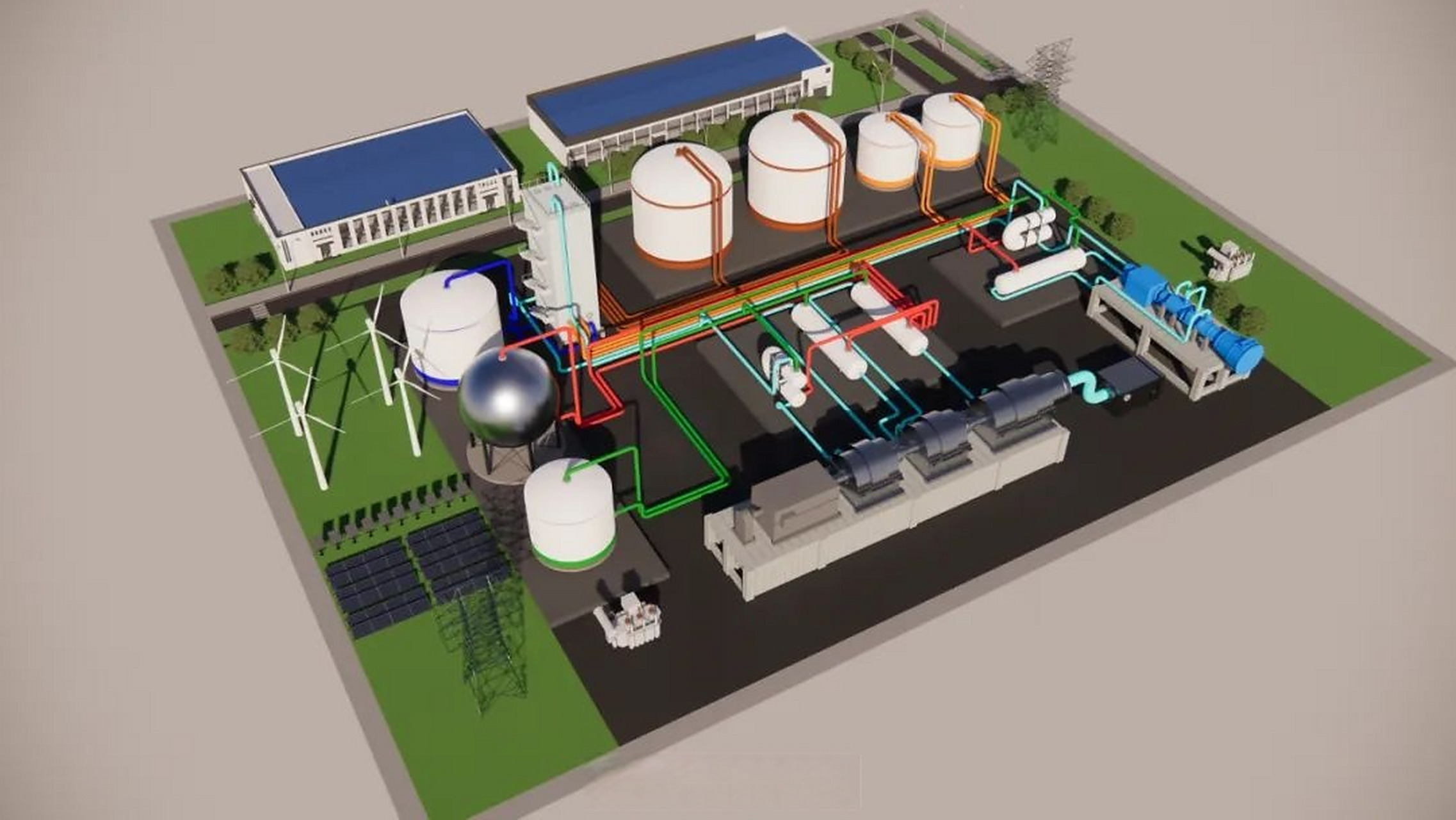 【世界最大液态空气储能示范项目开工】7月1日,由中国绿发投资建设的