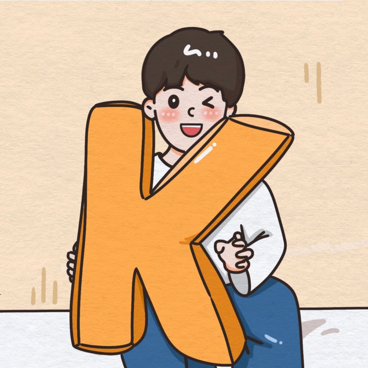 情侣头像|最近的生活都还"ok"嘛~90 手绘情侣头像有喜欢的嘛