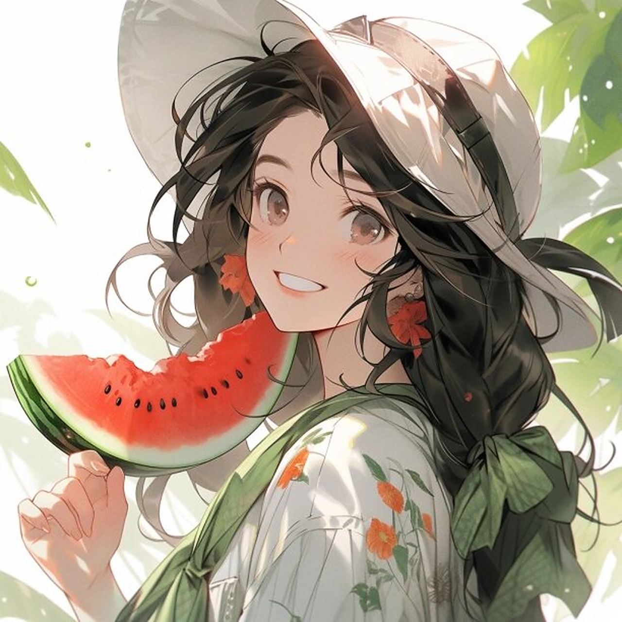 96这张西瓜头像真可爱91 91让我们一起享受夏日的清凉93 99