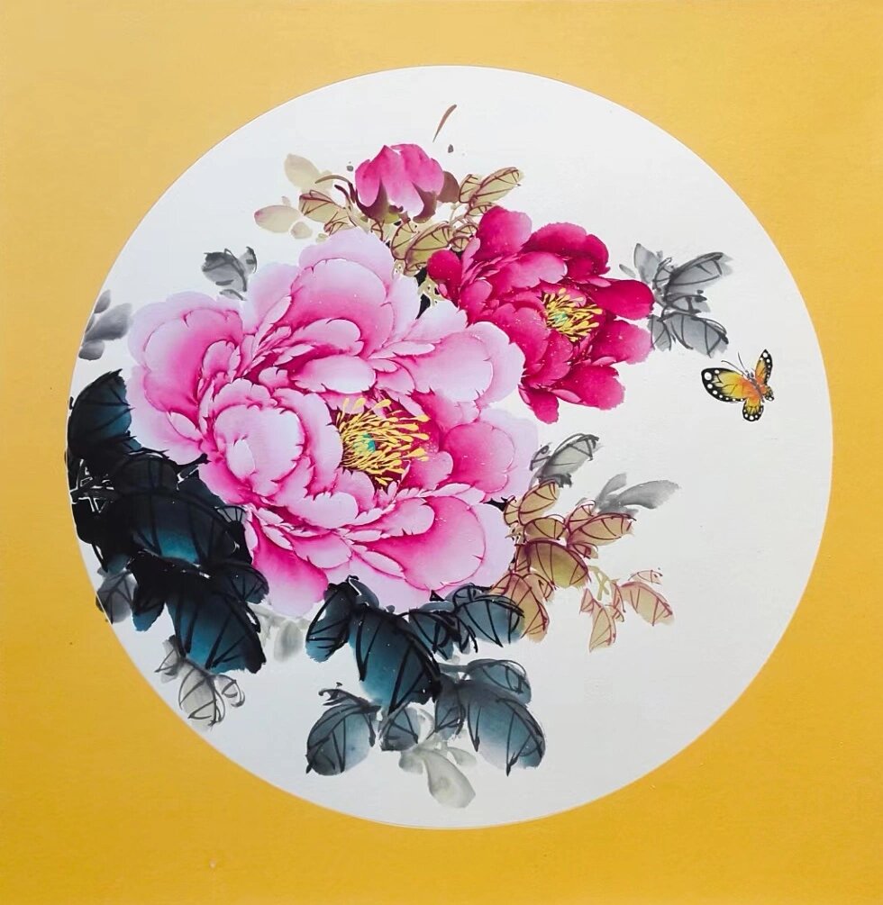 【玉墨阁】写意牡丹花头和作品素材