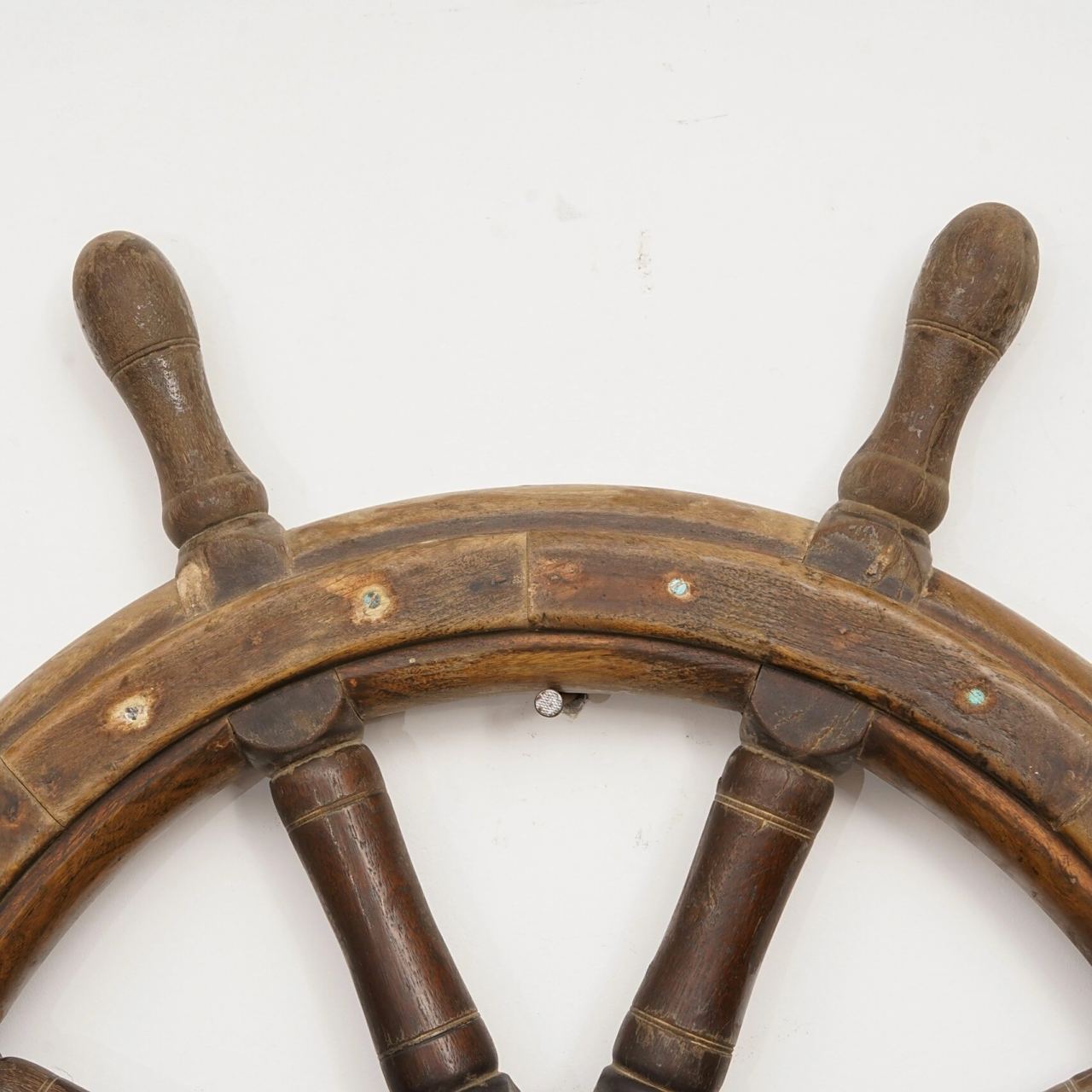 民国时期船木老船舵中古老家具古典装饰摆件 以前古代老船上面的船舵