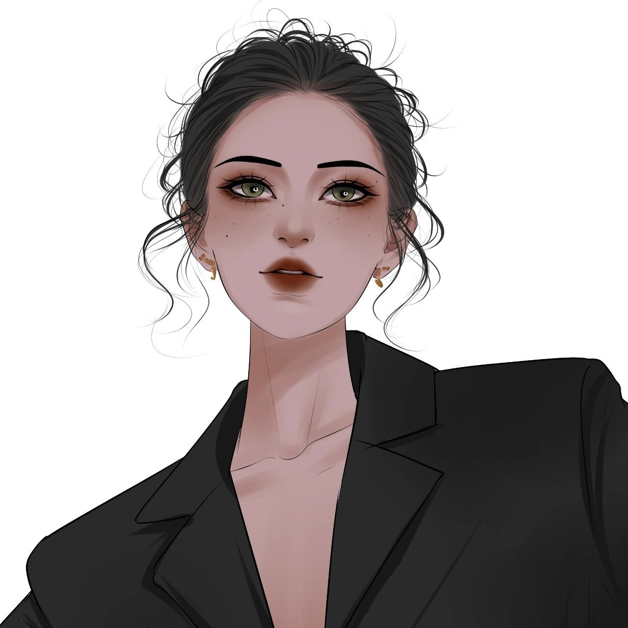 高冷女生漫画头像 氛围感头像 女生头像 男生头像 情侣头像 手绘头像