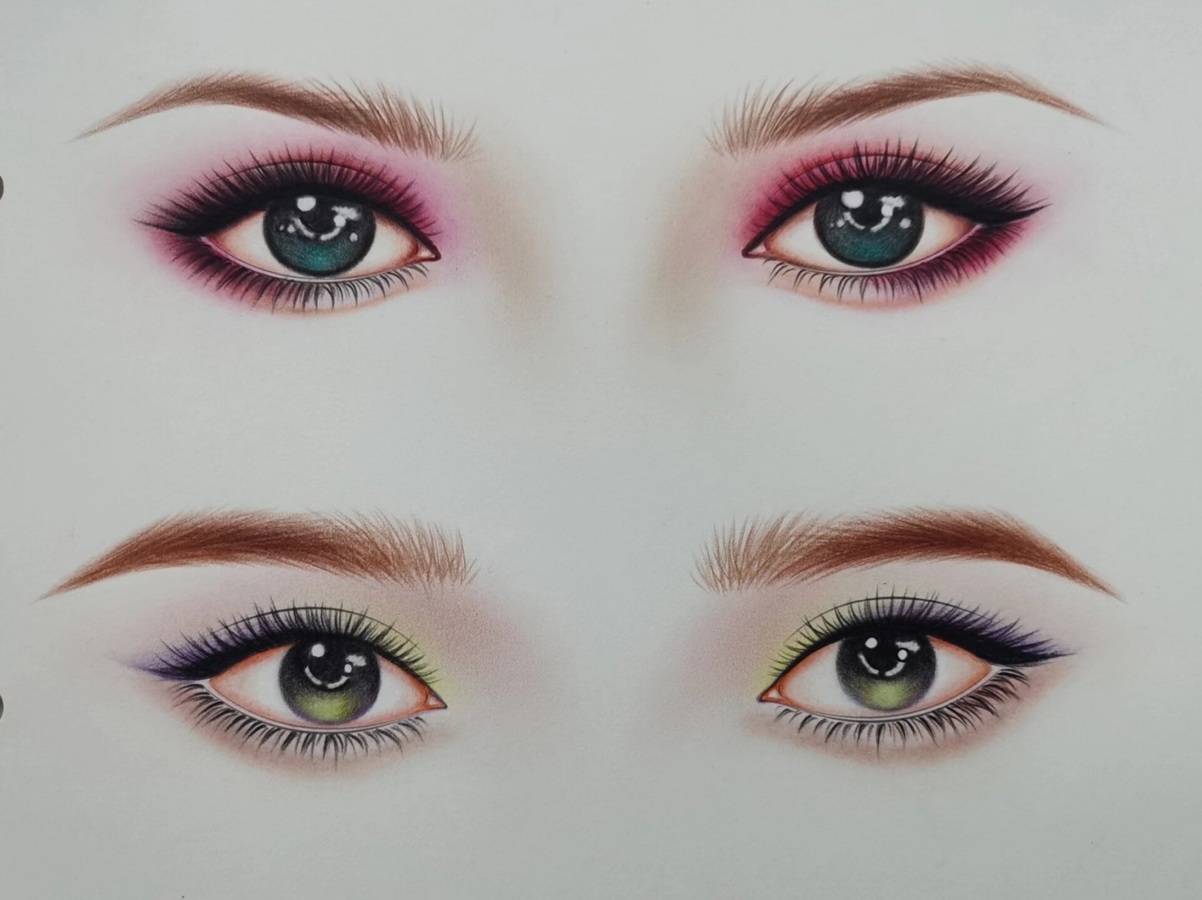 纸上彩妆美人图—眼影的搭配