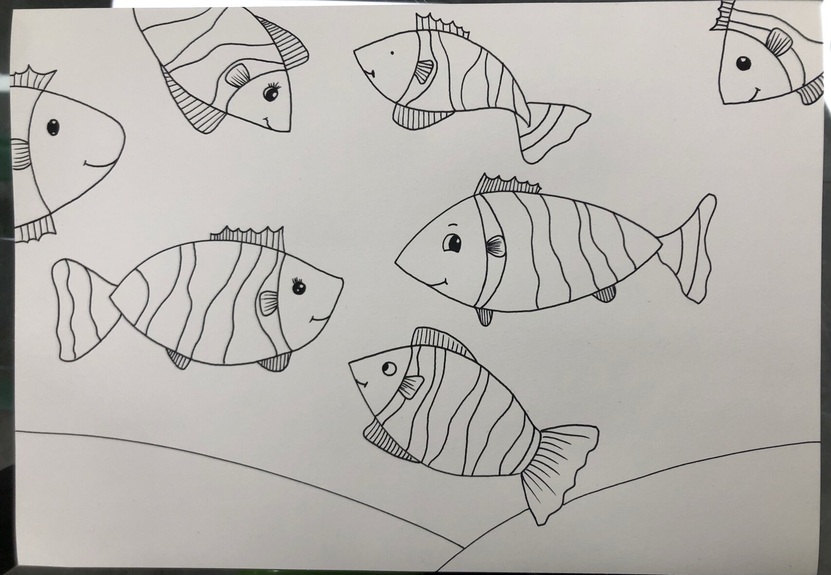 《小丑鱼》简单儿童画