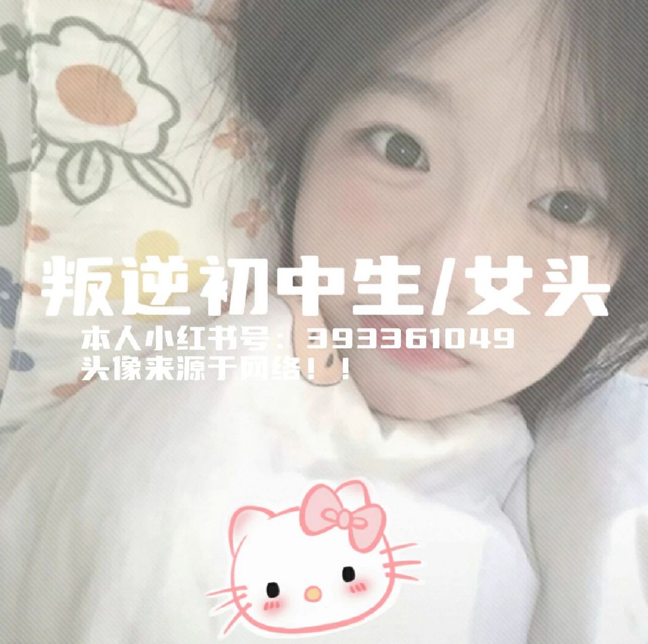 叛逆初中生/女头 喜欢你没道理 头像来源于网络!