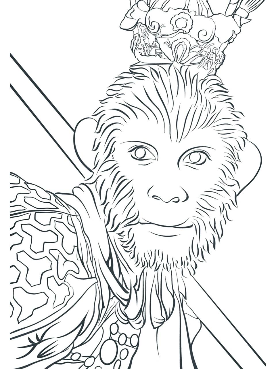 ipad手绘/齐天大圣～～附草稿