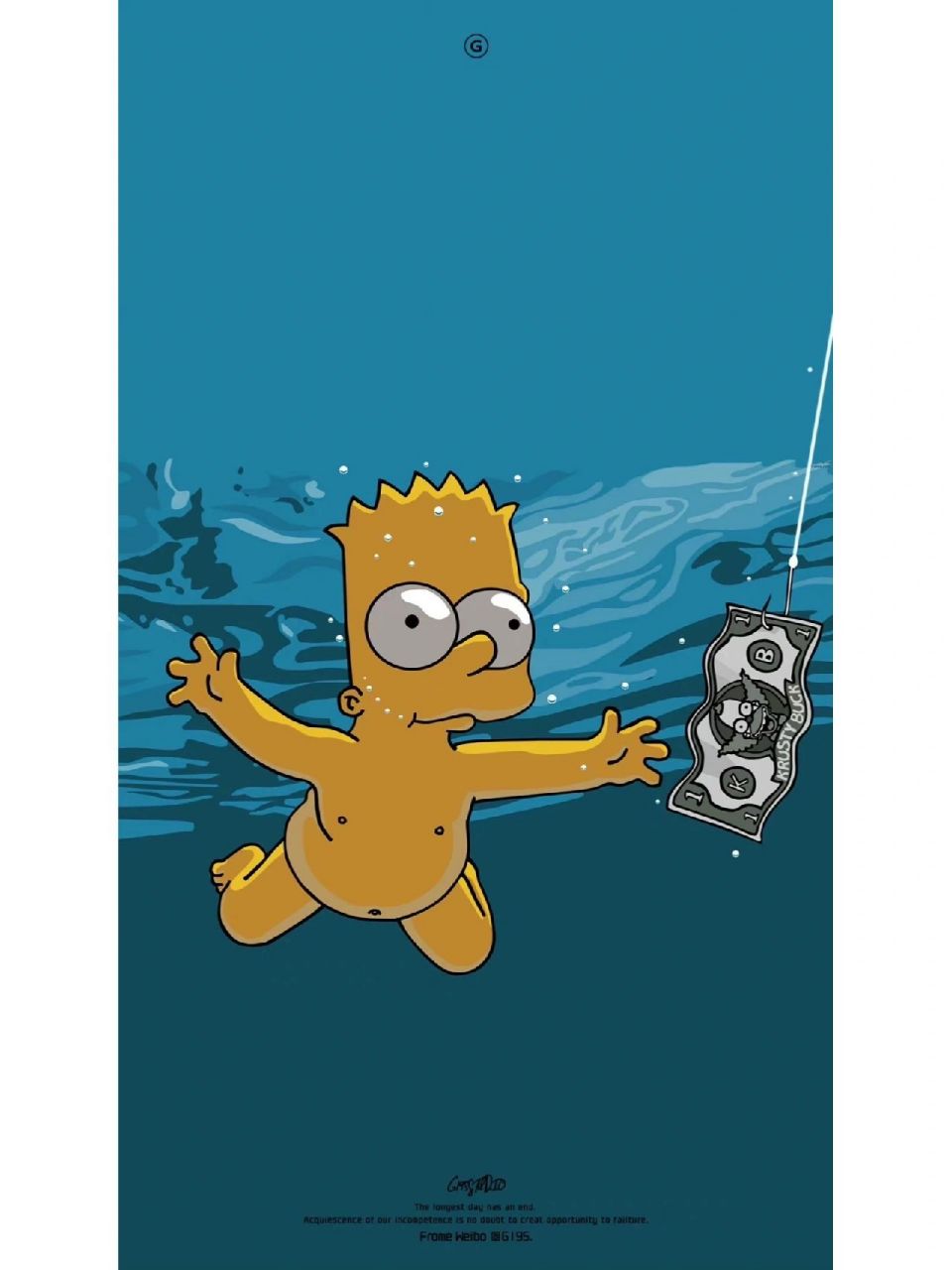 恶魔之子巴特辛普森 这是巴特的壁纸哦 (图片来源于网络,倾权删)