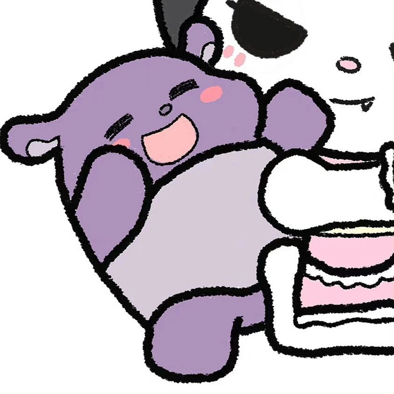 库洛米和巴库情侣头像分享